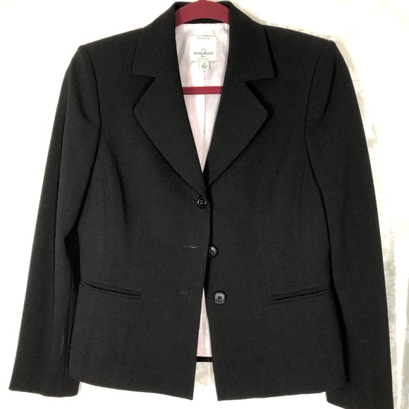 Anne Klein Petite Croppped Blazer Size 4 - Picture 3 of 5